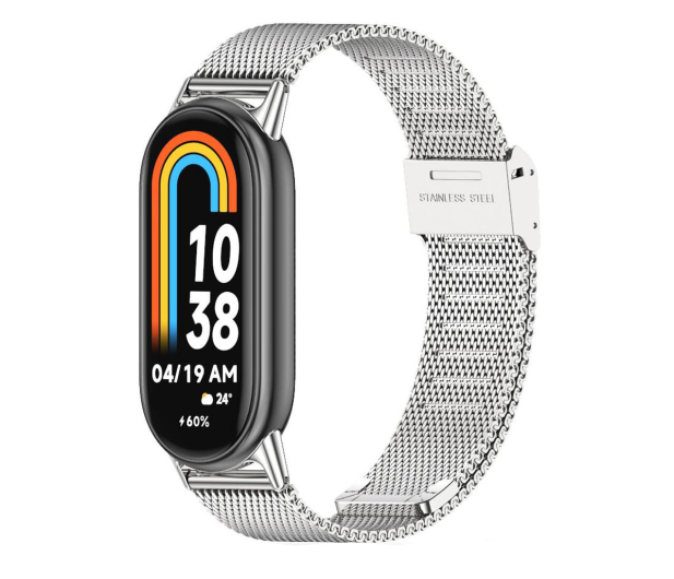 TECH-PROTECT Milaneseband do Xiaomi Mi Band 8 / 8 NFC / 9 silver - 1210420 - zdjęcie